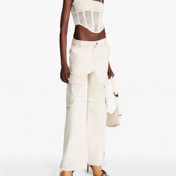 Cream Knit Sleeveless Top - Picture 2 of 3